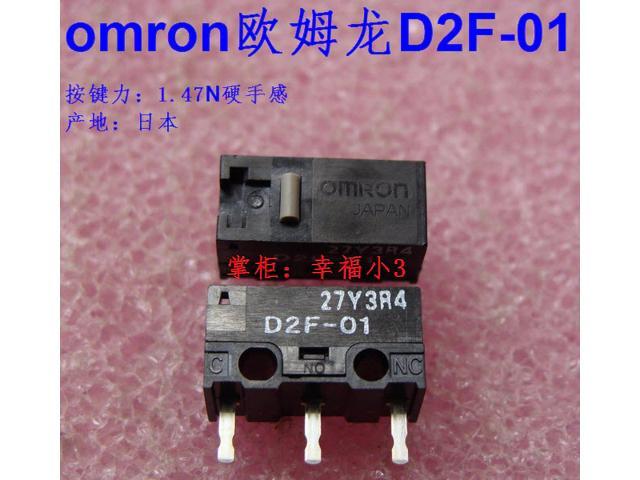 10pcs/lot Made in Japan 100%OMRON mouse micro switch mouse button D2F-01 147N gold contacts 10 millions lifetime