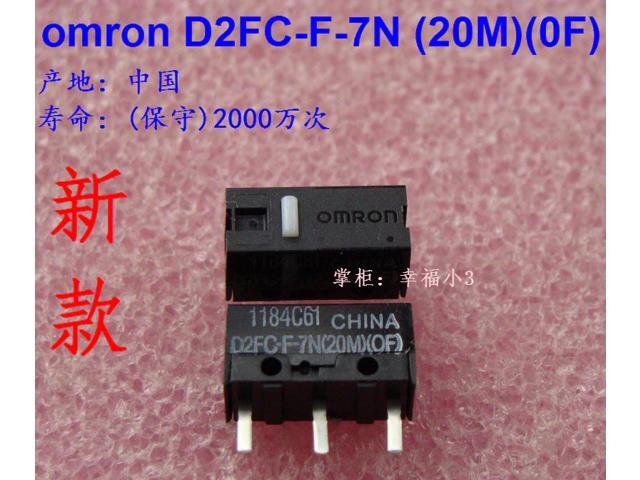 10pcs/lot 100%OMRON D2FC-F-7N (20M) (OF) mouse micro switch mouse button switch lifetime more than 20 million times