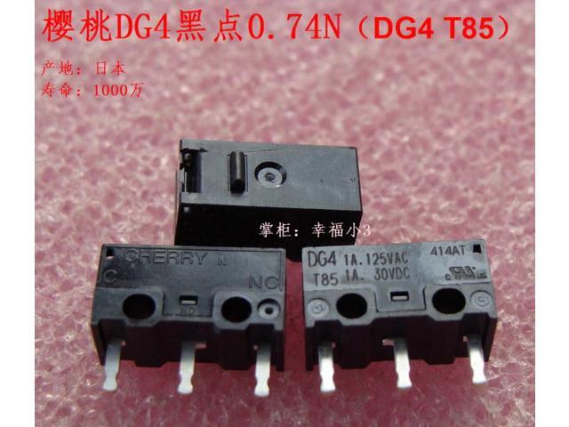 2pcs/lot 100%Cherry DG4 T85 mouse micro switch mouse button black dot 074N 10 million times lifetime