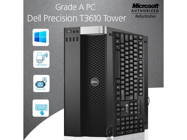 Recertified - Gaming PC -Dell Precision T3610 Workstation Desktop (Intel Xeon Processor) 16GB Memory 512GB SSD with NVIDIA Quadro K2000 2GB / USB