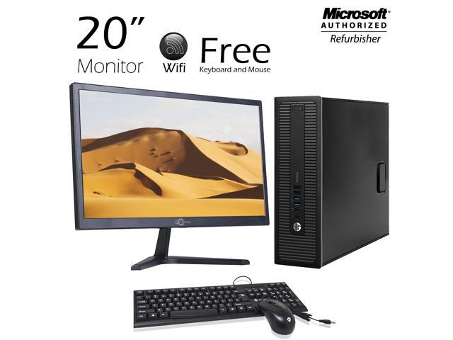 Recertified - Best for School students - HP ProDesk 600 G1 SFF Desktop PC Intel Core Processor ( 30 Ghz ) 8GB Memory 500GB HDD With New 20'