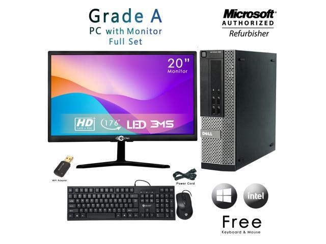 Best PC - Dell Optiplex 990 Small Form Factor (SFF) Desktop Grade A PC Core i5 2nd Gen 2400 310Ghz 8GB RAM 512GB SSD New 20 Inch Tecnii Monitor