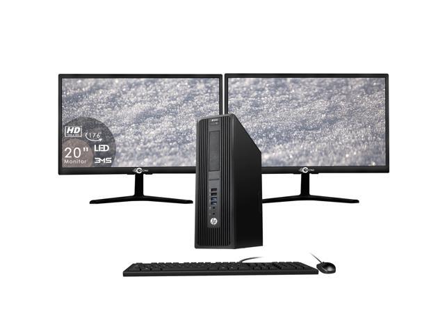 HP Workstation Z240 SFF Grade A Desktop PC Computer Core i5 6th Gen 6500 Upto 360 Ghz 16GB DDR4 256GB SSD USB 30 Dual (2) New 20 Inch Tecnii