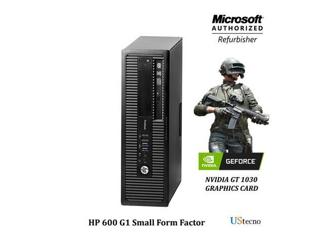 Gaming PC Hp ProDesk 600 G1 Small Form Factor Intel Core i5 4570 Windows 10 Pro Desktop with Inbuilt Nvidia GT1030 Graphics Video card HDMI port