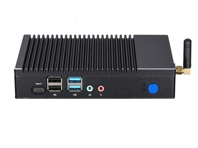 NeweggBusiness - Fanless Mini PC, Desktop Computer, Quad Core AMD