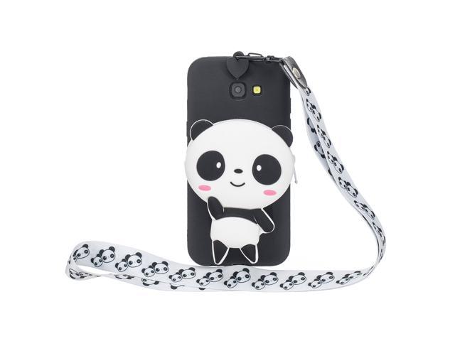For Samsung A3 2017 A7 2017 Cartoon Full Protective Fall Resistant Shockproof TPU Mobile Phone Cover with Mini Coin Purse+Cartoon Hanging Lanyard 4. (Electronics Computers Computer Accessories Pda Accessories) photo