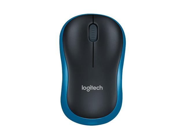 Logitech M186 Mouse Optical Ergonomic 24GHz Wireless USB 1000DPI Mice Opto-electronic Both Hands Mouse for Office Home Laptop blue