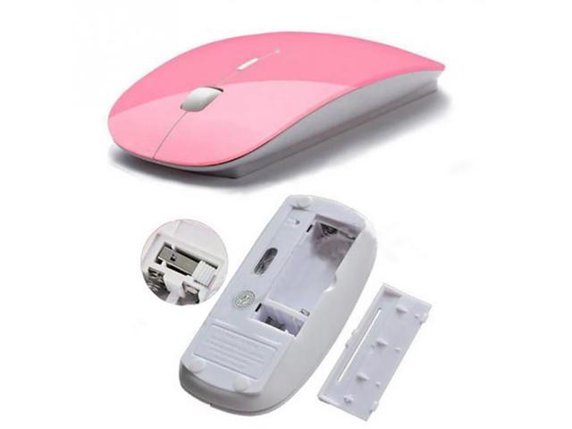 Ultra Thin 24G Optical Wireless Mouse USB Receiver Air Mouse for Laptop Notebook