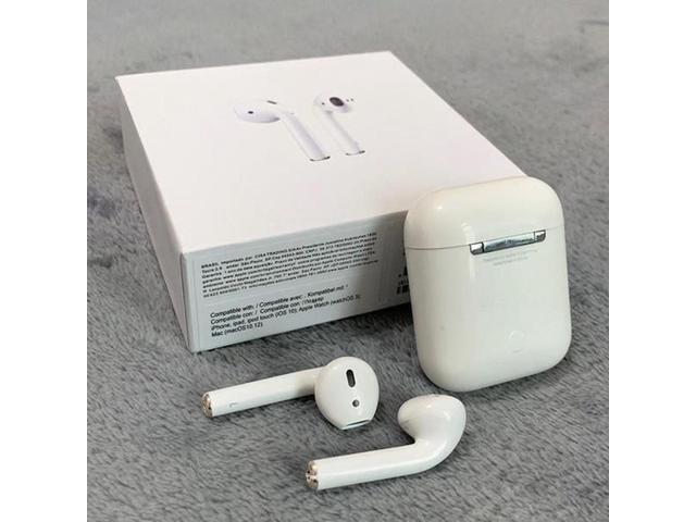 For 1:1 Apple MMEF2AM/AAAAA+ Air Pods Wireless Bluetooth Earphones with Charging Case for IOS/Android