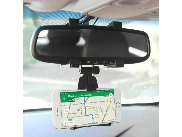 car rear view mirror mount cell phone holder stand cradle