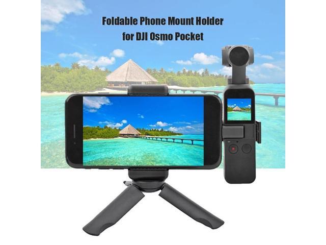 Sports Camera Tripod Foldable Phone Mount Holder Bracket Adapter Clip For DJI Osmo Pocket Gimbal