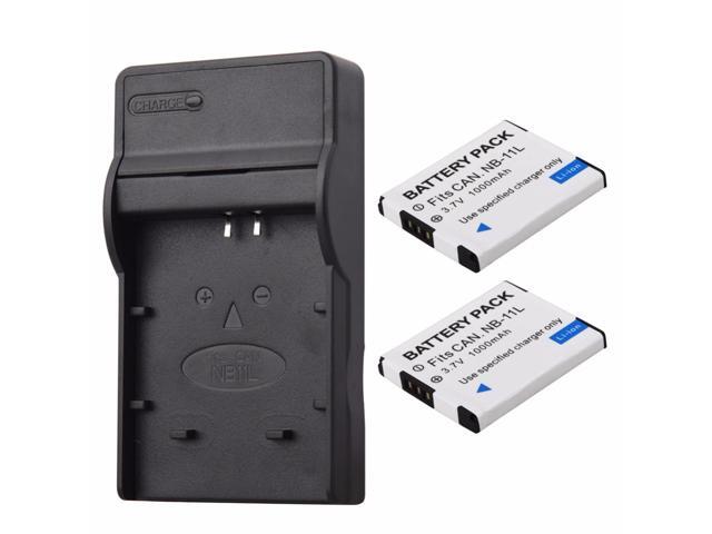 2x 1000mah NB-11L Battery +Charger For Canon A2600 A3500 A4000IS IXUS 125 132 140 240 245 265 155 HS Camera Replacement Batteria