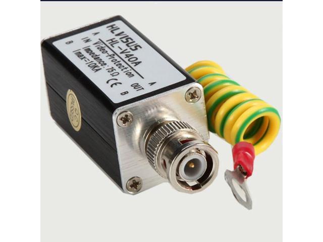 BNC COAX Coaxial Cable CCTV Monitoring Security Camera Monitor Surge Protector Thunder Lightning Arrester Protection Device