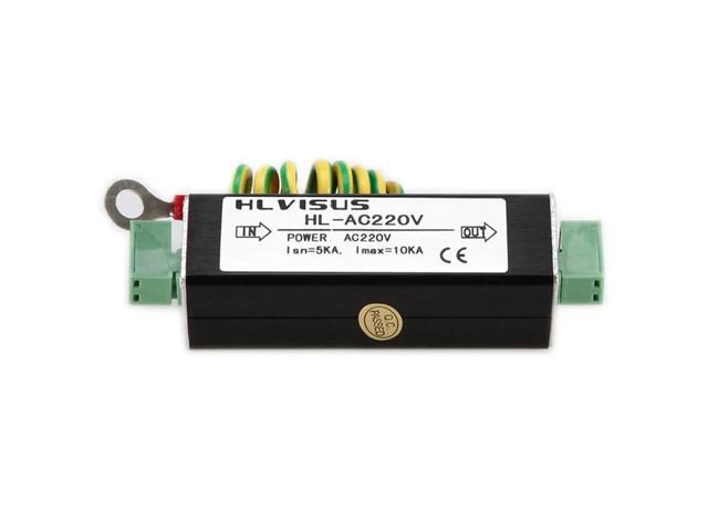 AC 220V Single Channel Power Surge Protector Lighting Protection with 2Pin Connector