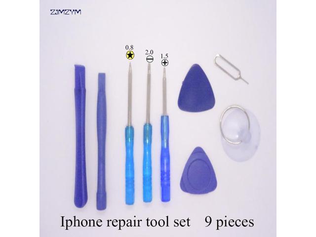 9 in 1 Mobile Phone Repairing Tool Kit Spudger Pry Opening Tool LCD Repair Tools with screwdriver for Iphone tool set