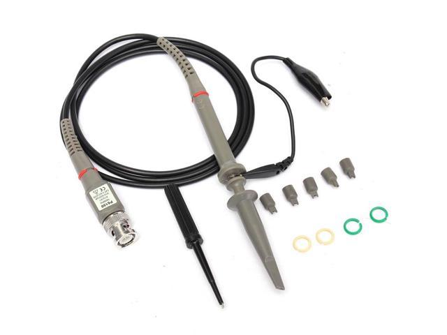 1 Pcs/set P6100 DC-100MHz Oscilloscope Probe 100MHz Scope Clip Probe for Tektronix 120cm Cable Length Grey with Black