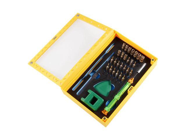 1Pcs Green BST-8929 37 In 1 Mini Multifunction Precision Screwdriver Set Tweezer Flexible Repairing Tools Kit S2 Chrome Plate