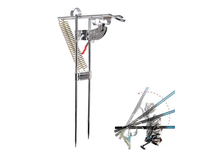 Outdoor Automatic Double Spring Fishing Stand Bracket Rod Pole Stand Holder Rod Pole Tackle Tools
