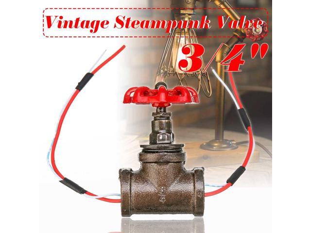 Water Pipe Fixtures Lighting Industrial Lamp Stop Valve Light Switch For Steampunk Lamp Loft Style Iron Valve Vintage Table Lamp