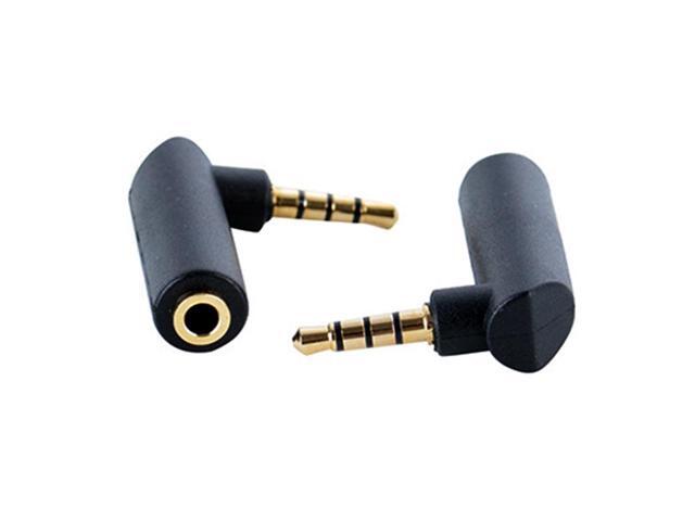 Portable 90° Right Angle Stable Small Wireless Earphone Durable 35mm Male To Female Lightweight Audio Adapter Stereo Socket