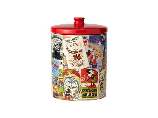 Disney Classic Mickey Mouse Movie Posters Ceramic Kitchen Cookie Jar 6001022 New