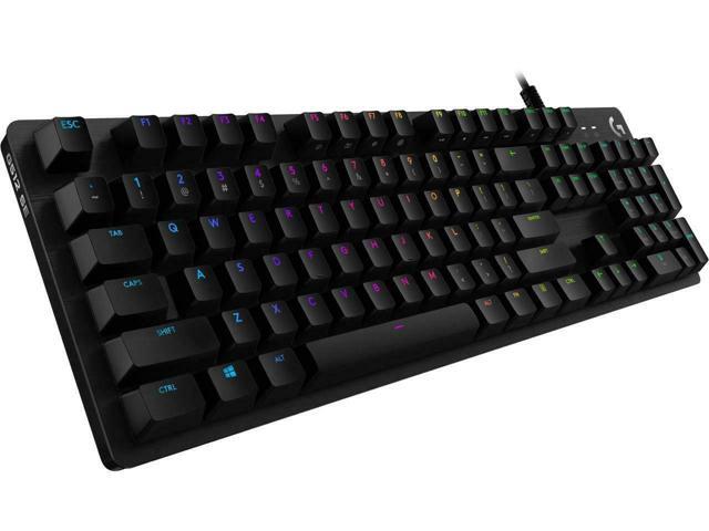 Logitech G512 N-Key Rollover Ergonomic Design Cool Exterior USB Wired LIGHTSYNC RGB Backlit Linear Shaft Mechanical Gaming Keyboard Romer-G
