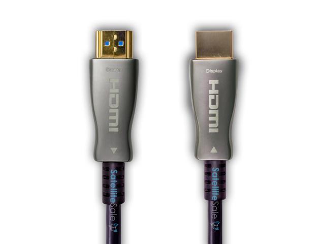 SatelliteSale Digital Fiber Optic 8K HDMI 2.1 Cable 8K/60Hz 48Gbps  Universal Wire PVC Black Cord