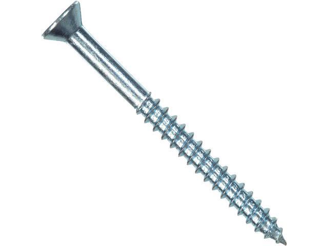 100 Hillman #8 X 1/2' Flat Head Phillips Zinc Plated Wood Screw 40057