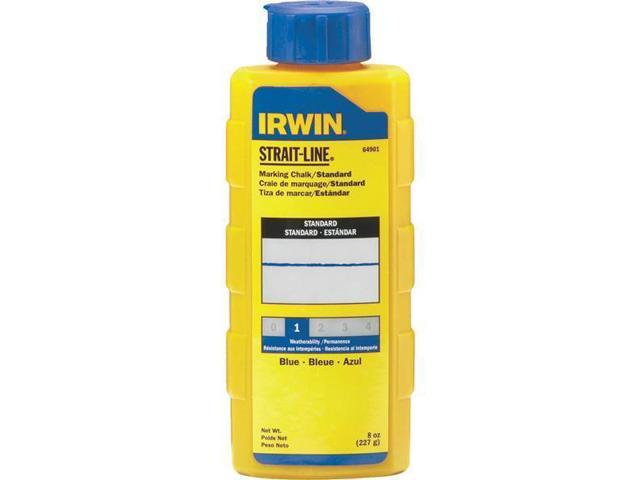 (6)-Irwin STRAIT-LINE 8 Oz. Blue Standard Chalk Line Chalk 64901