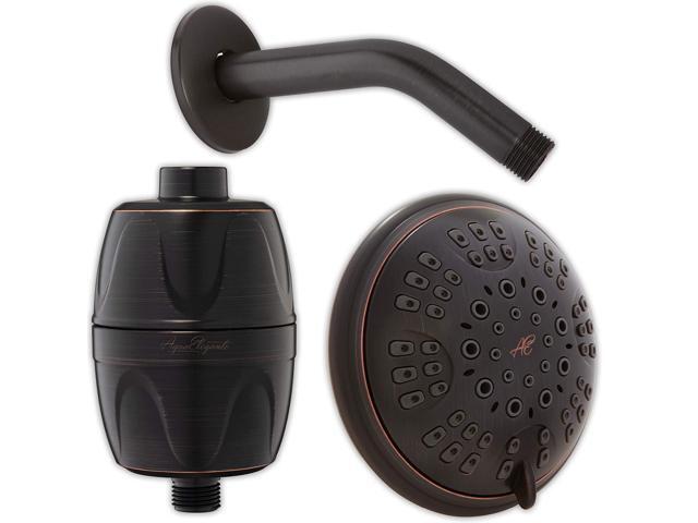 Luxury Shower Head + Filter + Arm - High Pressure Boosting 6 Function Showerhead With Water Filter To Remove Chlorine + 6 Inch Stainless Steel