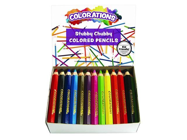 NeweggBusiness - Colorations STUBPEN Stubby Chubby Colored Pencils for Kids  - Set of 48