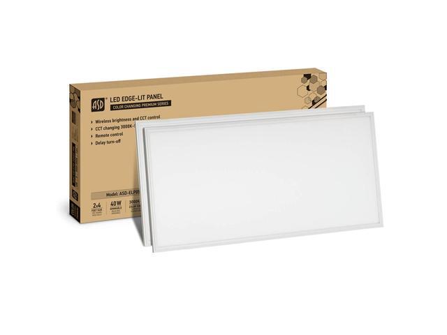 ASD LED Panel 2x4 LED Flat Panel Light Color Adjustable LED Light Panel 3000K 3500K 4000K 5000K Dimmable Commercial LED Light 40W Suspended Ceiling