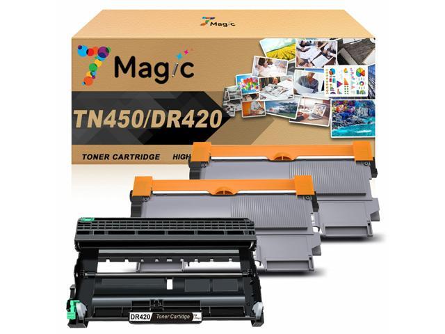 2x Cartridge + 1x DR420 Drum for Brother TN450 TN420 HL-2270DW 2280DW MFC-7860DW