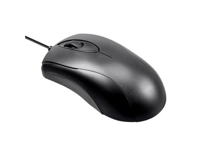 Compact USB Optical Wired Mouse Mice Computer PC Laptop Home Office Black