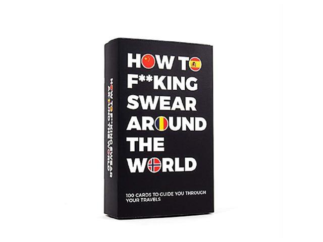 Gift Republic Learn How to Swear Around The World Cards Multi
