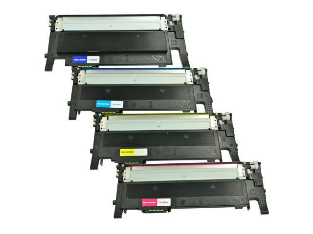 4Pk Clt-K406s C406s M406s Y406s 406S Toner Set For Samsung Xpress Sl-C410 413W