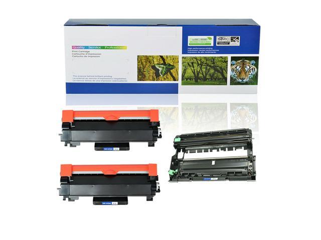 2Pk Tn760 Toner+1Pk Dr730 Drum W/Chip For Brother Hl L2395dw L2370dwxl L2390dw