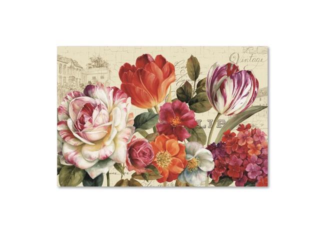 Garden View I without Border by Lisa Audit 30x47-Inch Canvas Wall Art