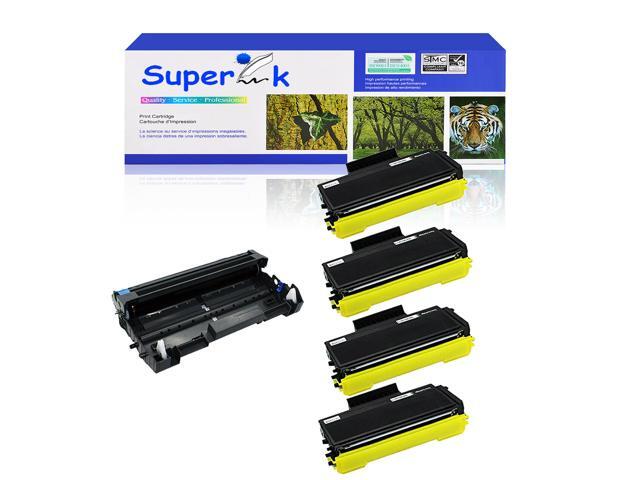 4Pk Tn580 Toner+1Pk Dr520 Drum Unit For Brother Mfc-8460Dn 8470 8860Dn 8860 8870