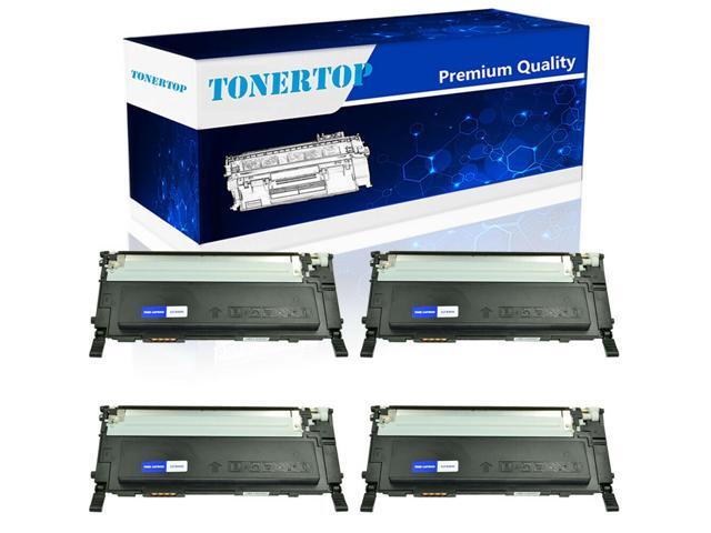 4Pk Clt-K407s Black Toner For Samsung Clp-320N Clp-325 Clx-3185 Clx-3185Fw 3185N
