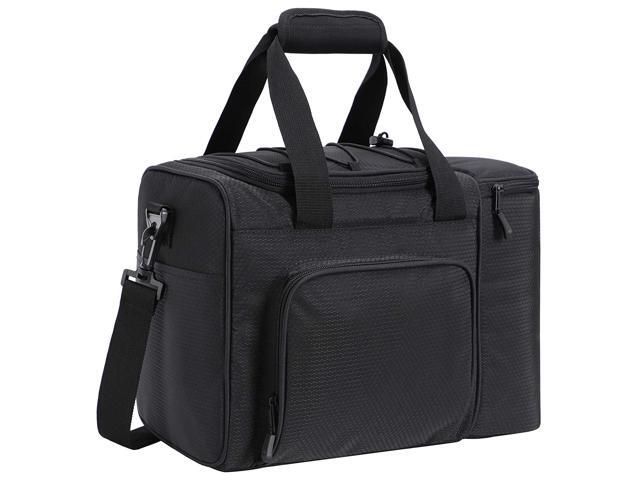 MIER Large Adult Lunch Bag for Men Women Insulated Soft Cooler for Picnic Kayak Beach Grocery Work Travel 2 Decks Cooler Black