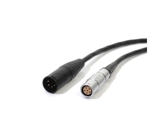 Eonvic 4 Pin XLR Male to 2B 6 Pin Female Power Adapter Cable for Red One Camera