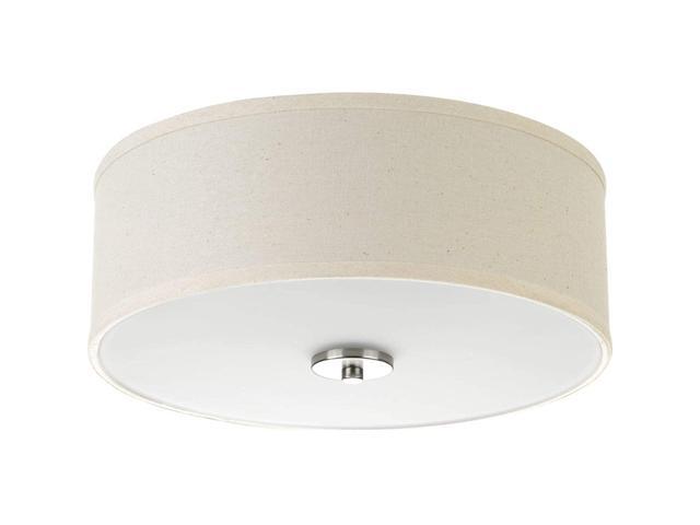 Progress Lighting P3713-09 Inspire Two-Light Flush Mount Brushed Nickel