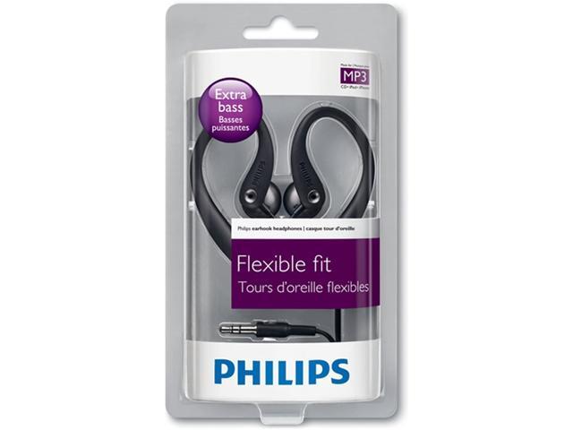 Philips SHS3200BK/37 Flexible Earhook Headphones Black