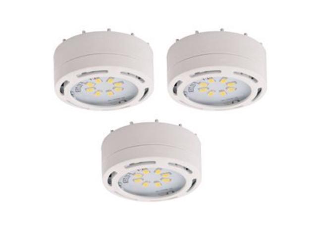 Amax Lighting 12W 120V LED UNDERCABINET LIGHT PUCK 3 WHITE