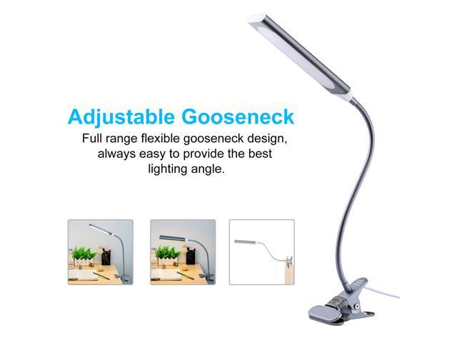 USB Clip-on Table Lamp Room Reading Light Desk Lamp 48 LEDs Flexible Lamp