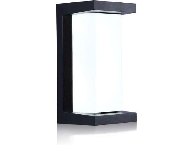 LIGHTESS Outdoor Sconce 10W Exterior Wall Lights LED Waterproof Black Light Fix
