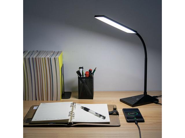 12W LED DeskLamp Flexible Gooseneck Table Lamp 5Color Temperatures Reading Light