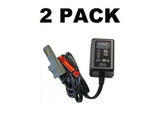 Power Wheels Fisher 12 Volt 12V GRAY BATTERY CHARGER for 00801-0638 2 Pack