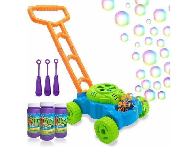 Lydaz Bubble Mower for Toddlers Kids Bubble Blower Machine Lawn Games Outdoor